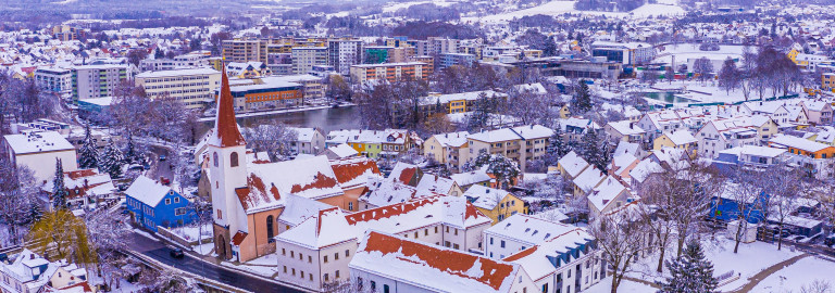Evangelisches Zentrum Neumarkt aus der Luft